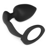 Generique Plug et Cockring Silicone 8cm